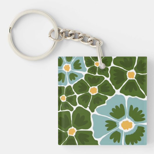 Bloemillustratie Sleutelhanger (Voorkant)