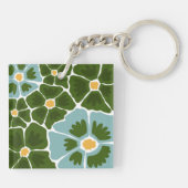 Bloemillustratie Sleutelhanger (Achterkant)