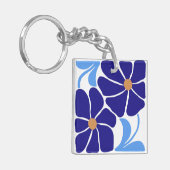 Bloemillustratie Sleutelhanger (Voorkant Links)