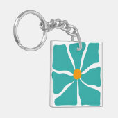 Bloemillustratie Sleutelhanger (Voorkant Links)