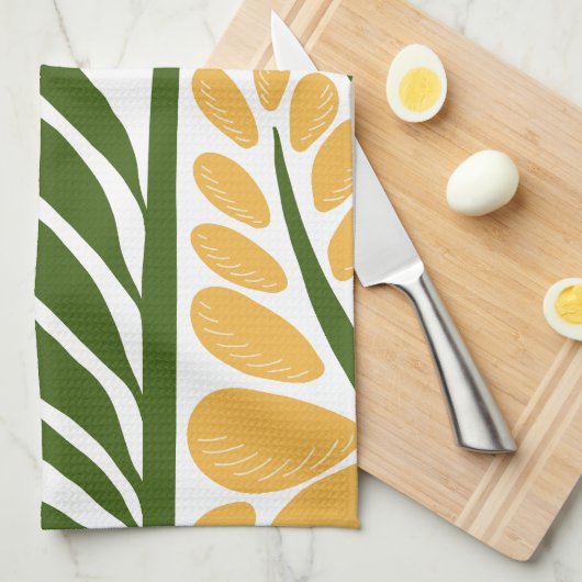 Bloemillustratie Theedoek (Quarter Fold)