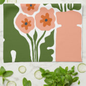 Bloemillustratie Theedoek (Gevouwen)