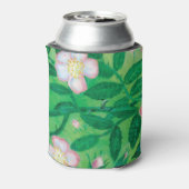 Bloeming van Wild Roos Rosa Canina Blikjeskoeler (Blikje Achterkant)