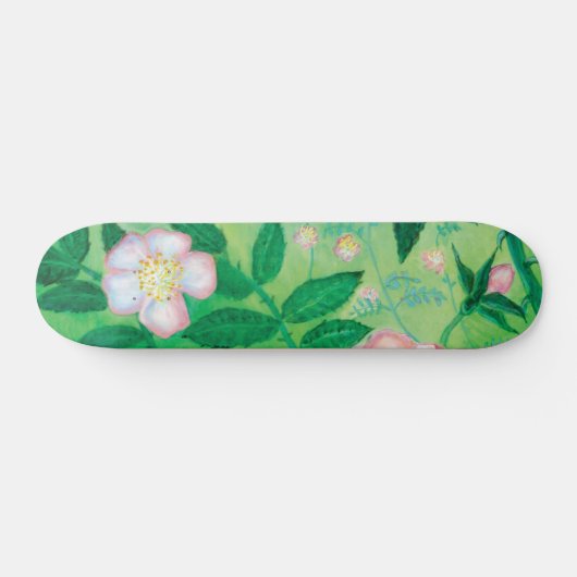 Bloeming van Wild Roos Rosa Canina Persoonlijk Skateboard (Horizontaal)