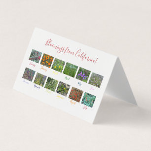 Bloemingen uit Californië! Kaart