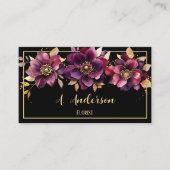 Bloemist Black Visitekaartje (Voorkant)