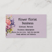 Bloemist Bloemen te koop Visitekaartje (Voorkant)