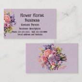 Bloemist Bloemen te koop Visitekaartje (Voorkant / Achterkant)