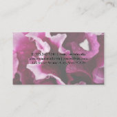 bloemist | Bloemenachtergrond Visitekaartje (Achterkant)