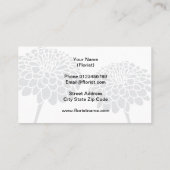 Bloemist bloemenwinkel visitekaartje logo sjabloon (Achterkant)