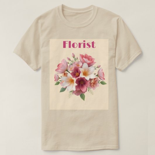 Bloemist Boeket T-shirt (Design voorkant)