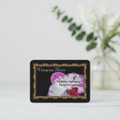 Bloemist Drama Sense Elegant Professional Visitekaartje (Staand voorkant)