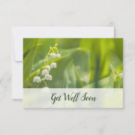 🌸 Bloemist editie 🌿Bloemenfoto 'Get Well Soon' Notitiekaartje