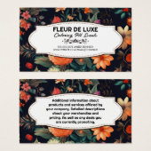 Bloemist | Elegante Bloemen Achtergrond Visitekaartje