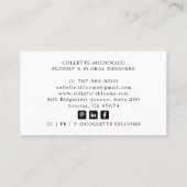 Bloemist Floral Designer Visitekaartje (Achterkant)