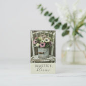 Bloemist Floral Designer Visitekaartje (Staand voorkant)