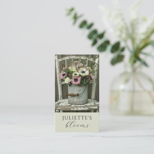 Bloemist Floral Designer Visitekaartje (Staand voorkant)