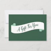 💝Bloemist Groen & Wit Cadeaubon Notitiekaartje (Voorkant)