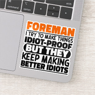 Bloemist Ik probeer dingen grappig te maken Zeggen Sticker