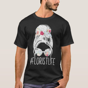 Bloemist Leven Bloemen Planten Tuinman Grafisch T-shirt