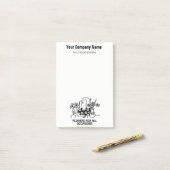 Bloemist of Bloemenverkoper Post-it® Notes (Op bureau)