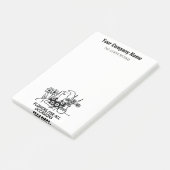 Bloemist of Bloemenverkoper Post-it® Notes (Schuin)