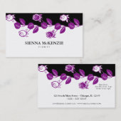 Bloemist (Paarse) Visitekaartje (Voorkant / Achterkant)