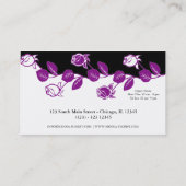 Bloemist (Paarse) Visitekaartje (Achterkant)