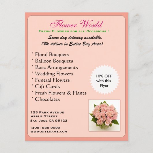 Bloemist_Promotie(Folder) Flyer (Voorkant)