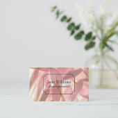 bloemist | Roze bloemen Visitekaartje (Staand voorkant)