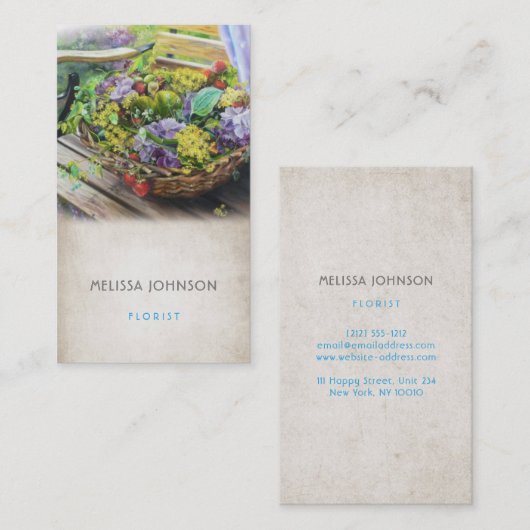 Bloemist Stylist Tuinieren Psycholoog Stylist Visitekaartje (Voorkant / Achterkant)