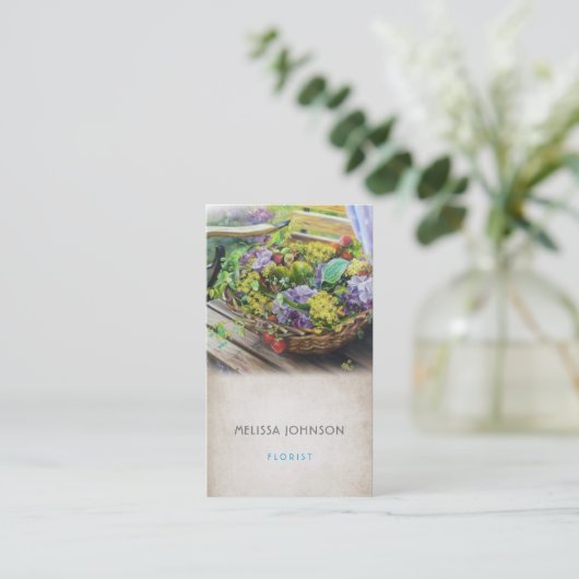 Bloemist Stylist Tuinieren Psycholoog Stylist Visitekaartje (Staand voorkant)