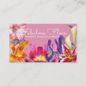 Bloemist visitekaartje boeketten en displays 3 (Voorkant)