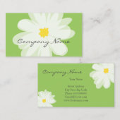 Bloemist visitekaartje template voor bloemenwinkel (Voorkant / Achterkant)