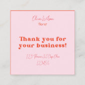 Bloemist visitekaartjes (Achterkant)