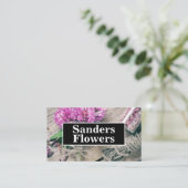 Bloemist werkplaats visitekaartje (Staand voorkant)