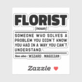 Bloemist zelfstandig naamwoord definitie Schattige Sticker (Vel)