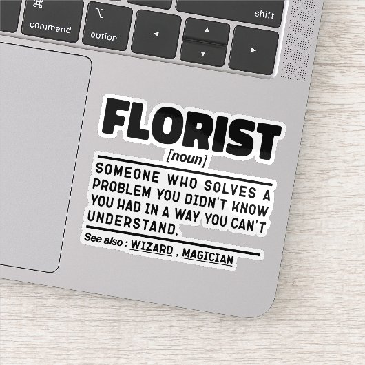 Bloemist zelfstandig naamwoord definitie Schattige Sticker (Detail)