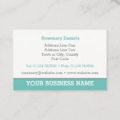 Bloemisten & Bloemverkopers Bloemist Visitekaartje (Achterkant)