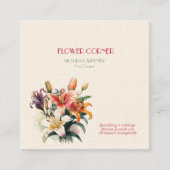 Bloemisterij Lelies   Vierkante Visitekaartje (Voorkant)