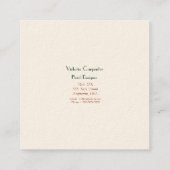 Bloemisterij Lelies   Vierkante Visitekaartje (Achterkant)