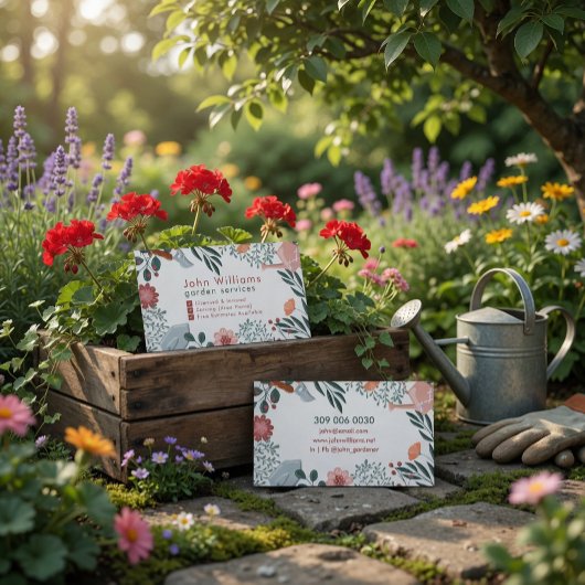 Bloemisterijtuin Bedrijfskaart Visitekaartje