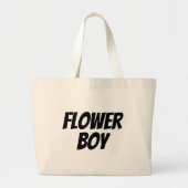 Bloemjongen Grote Tote Bag (Voorkant)