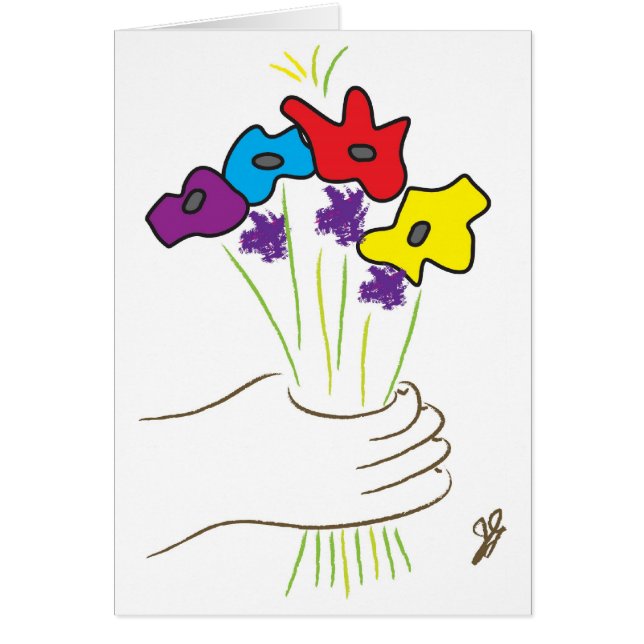 bloemkaart (Voorkant)