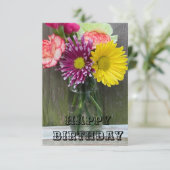 Bloemkaart Bedankkaart (Staand voorkant)