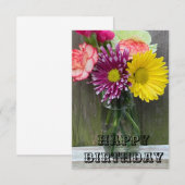 Bloemkaart Bedankkaart (Voorkant / Achterkant)