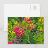 Bloemkaart Briefkaart (Voorkant / Achterkant)