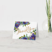 Bloemkaart met bedankje bedankkaart (Voorkant)