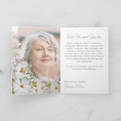 Bloemkaart met condoleances kaart (Binnen)