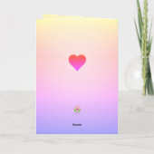 Bloemkaart met kruis kaart (Achterkant)